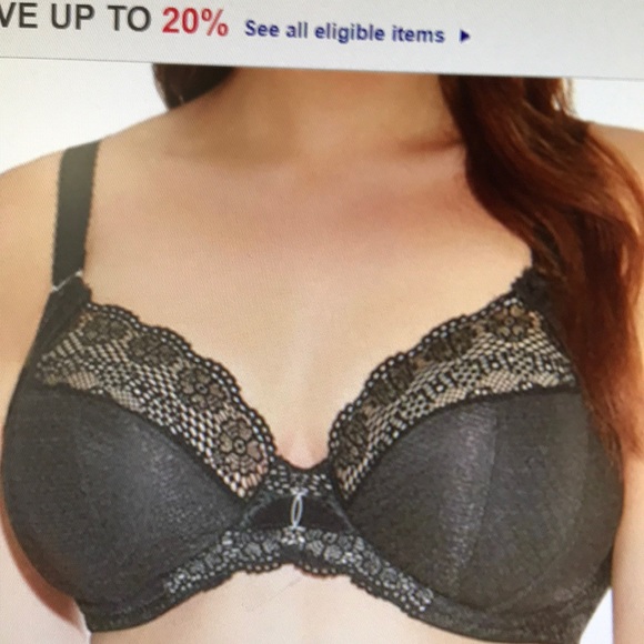 Elomi Other - Eliminate EL3010blk Carmen Bra underwire lace.